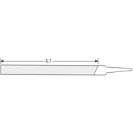 Werkstatt-Feile DIN7261A 200mm Hieb 2 flachstumpf